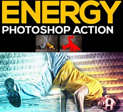 PS动作－能量冲击：Energy Photoshop Action